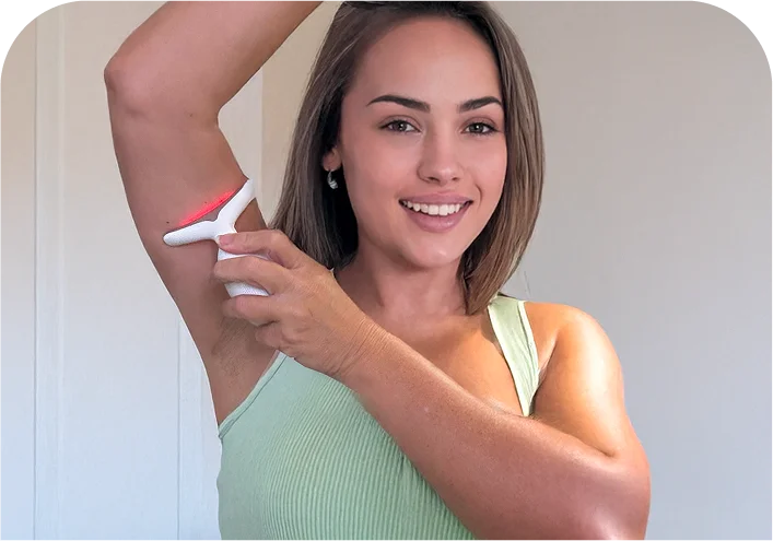 MyoGlow customer using device - Kimberly